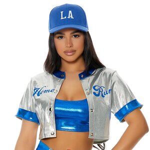 Home Run Hottie Baseball Costume – Women’s Sporty Dress Halloween Look